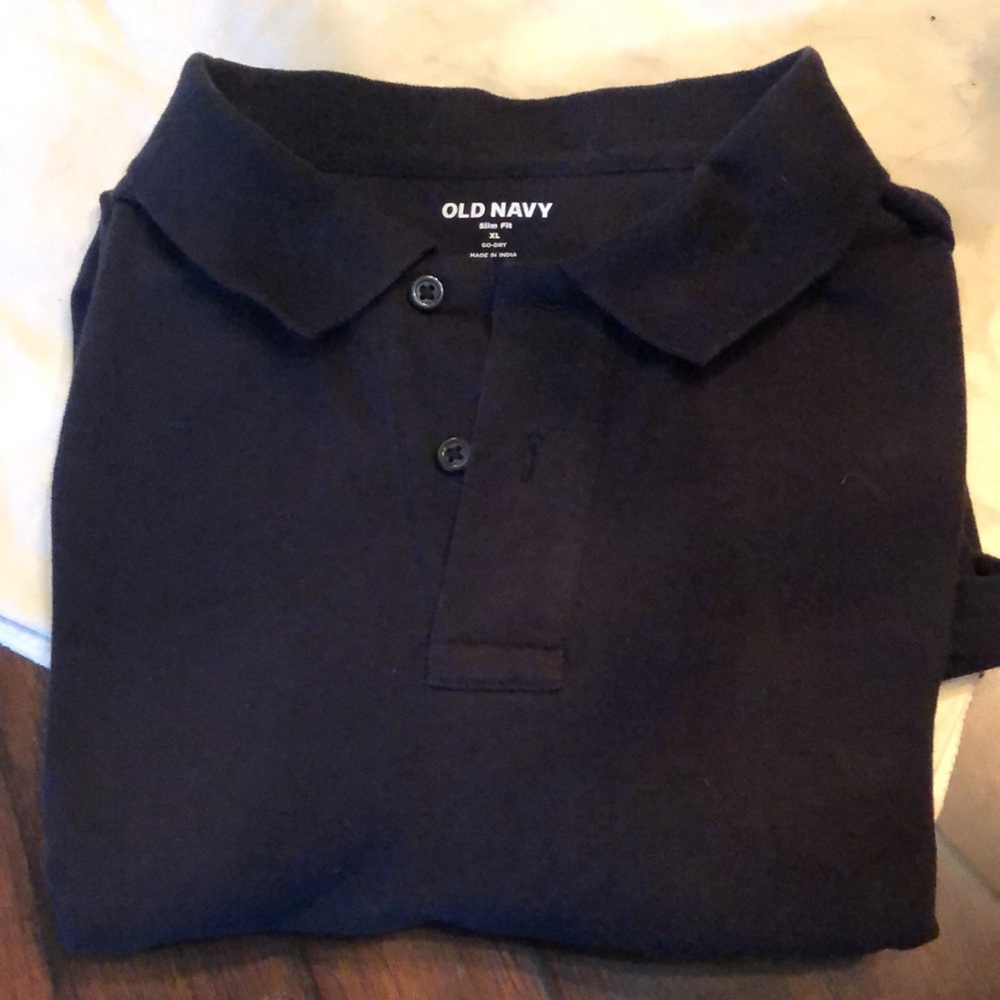 Old Navy Mens Classic slim fit go-dry cotton blend polo shirt